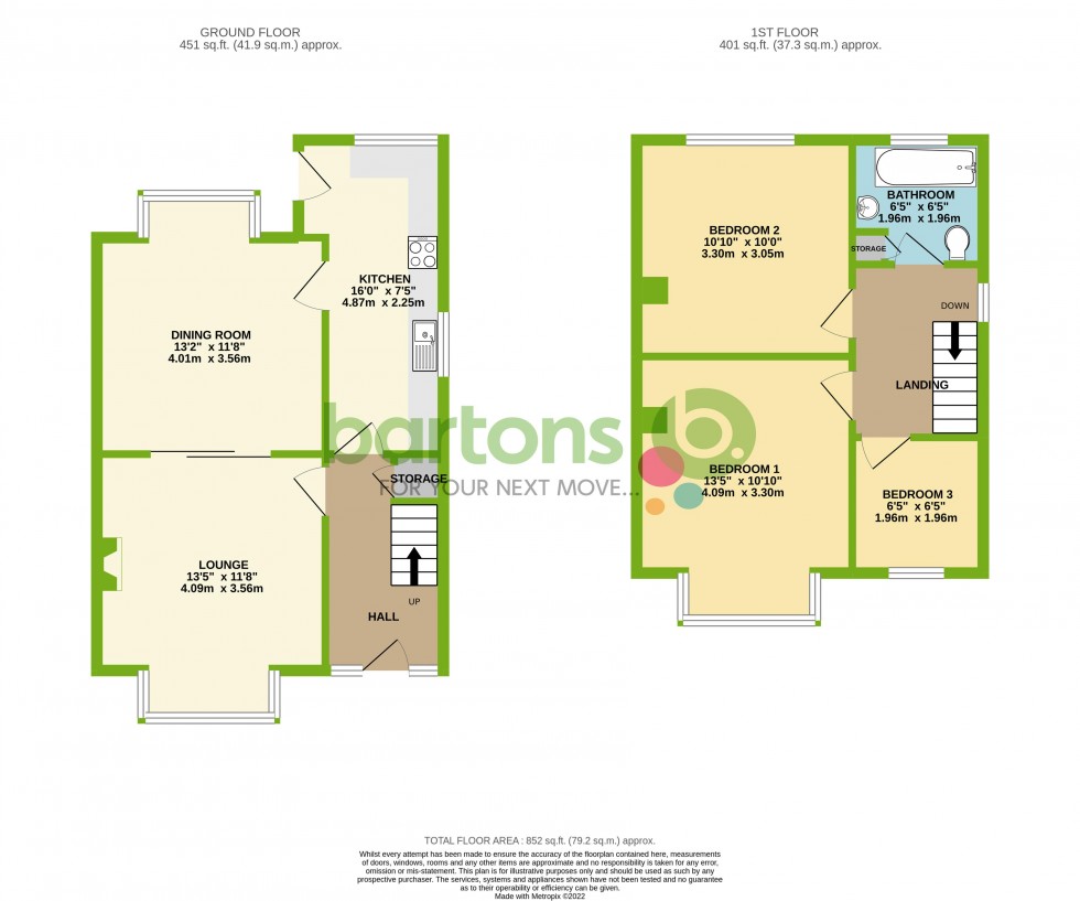 Floorplan for Worry Goose Lane, Whiston