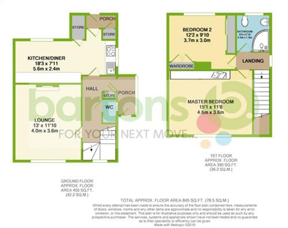 Floorplan for Colley Avenue, Sheffield