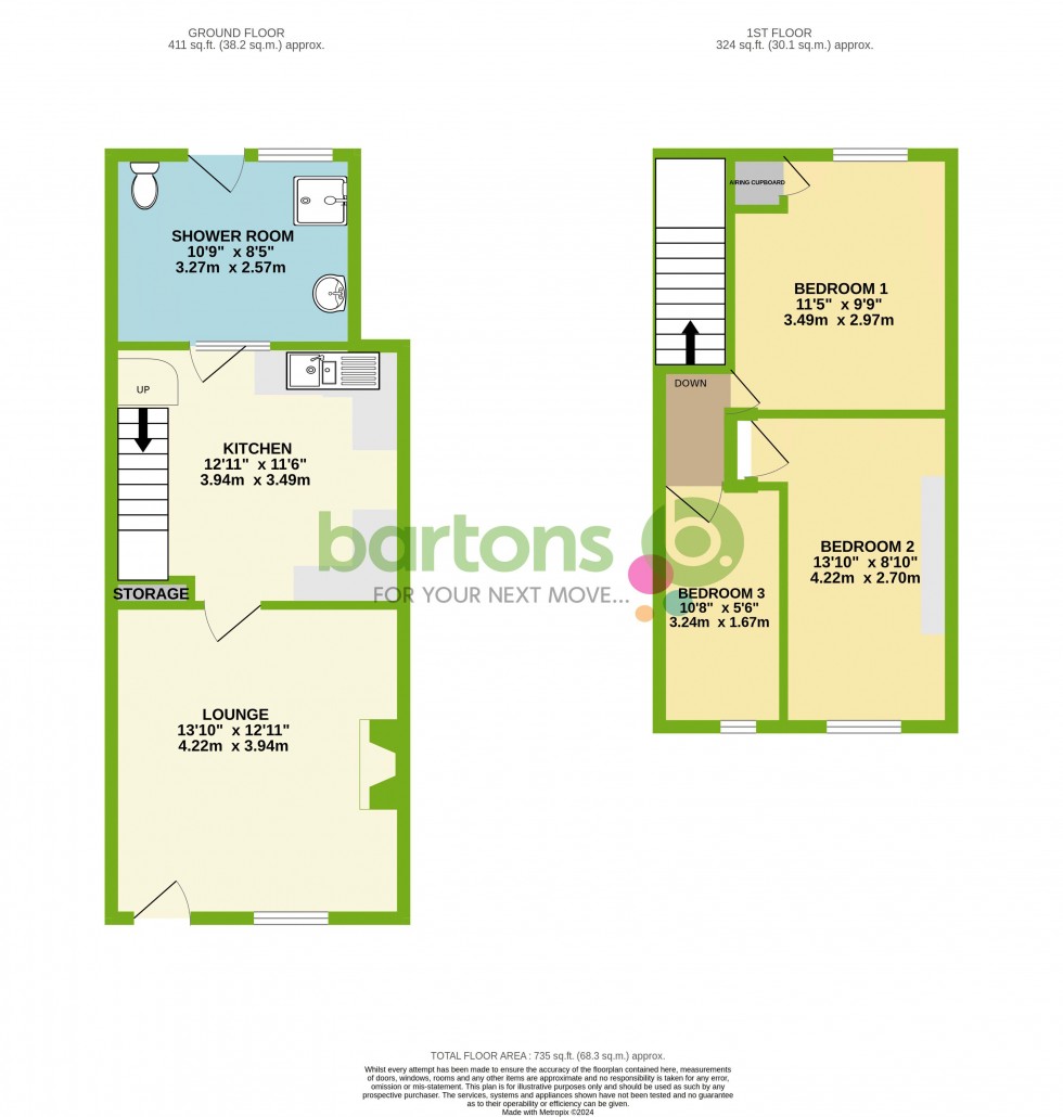 Floorplan for Chapel Street, Rotherham