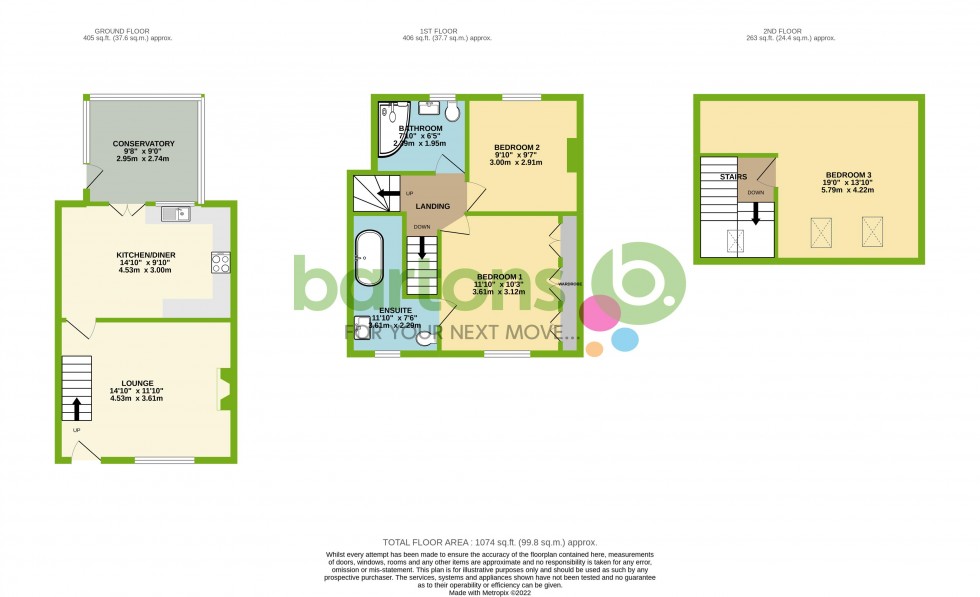 Floorplan for Brook Street, Whiston Village