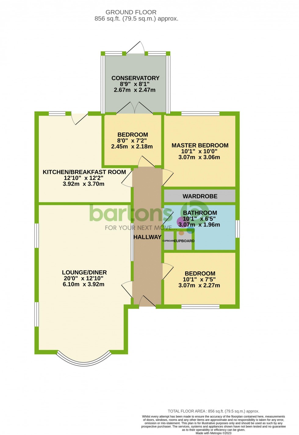 Floorplan for Woodfoot Road, MOORGATE