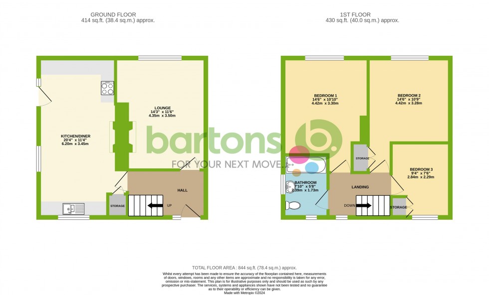 Floorplan for Leverick Drive, Rawmarsh