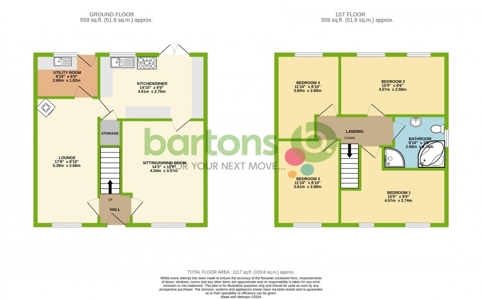 Floorplan for Churchfields, Kimberworth