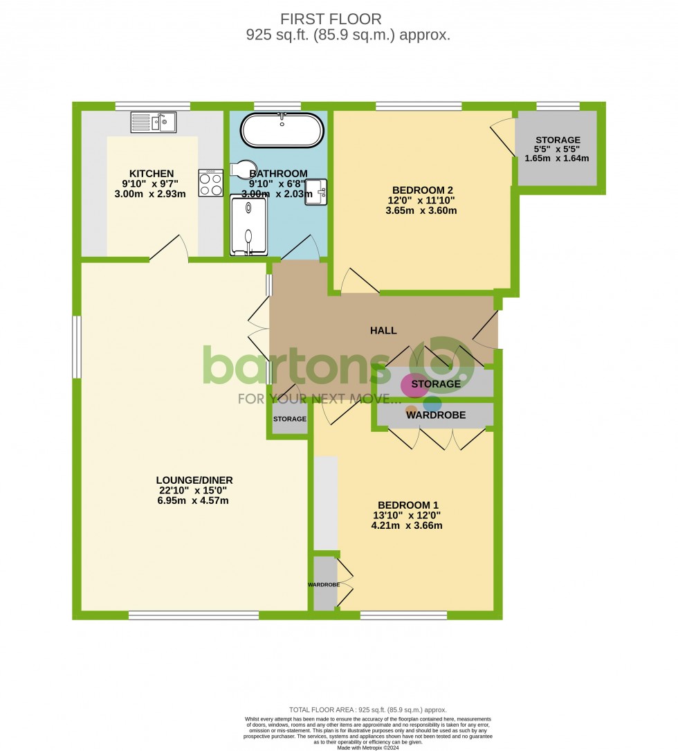 Floorplan for Moss Close, Wickersley