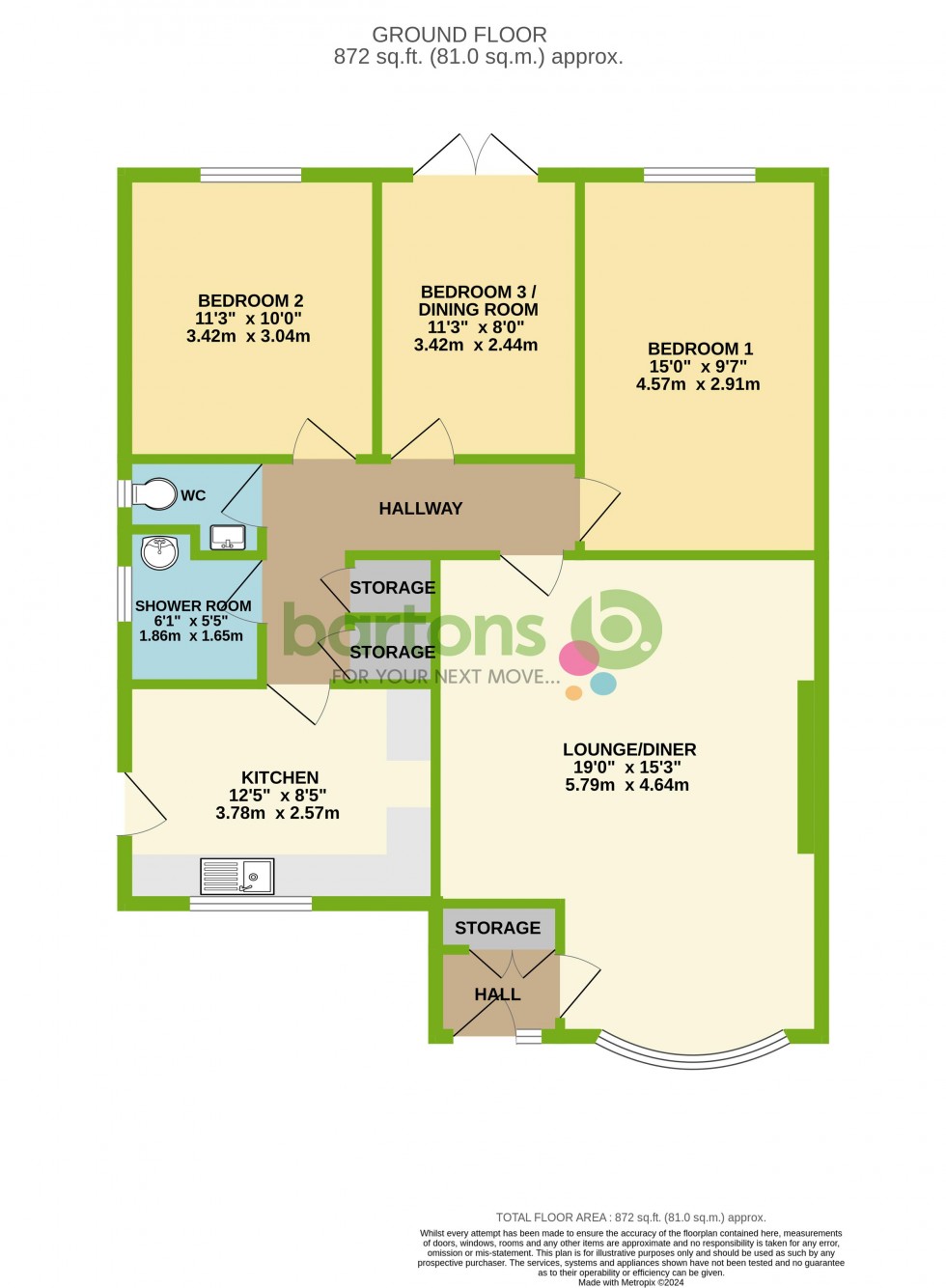 Floorplan for Watkinson Gardens, Waterthorpe