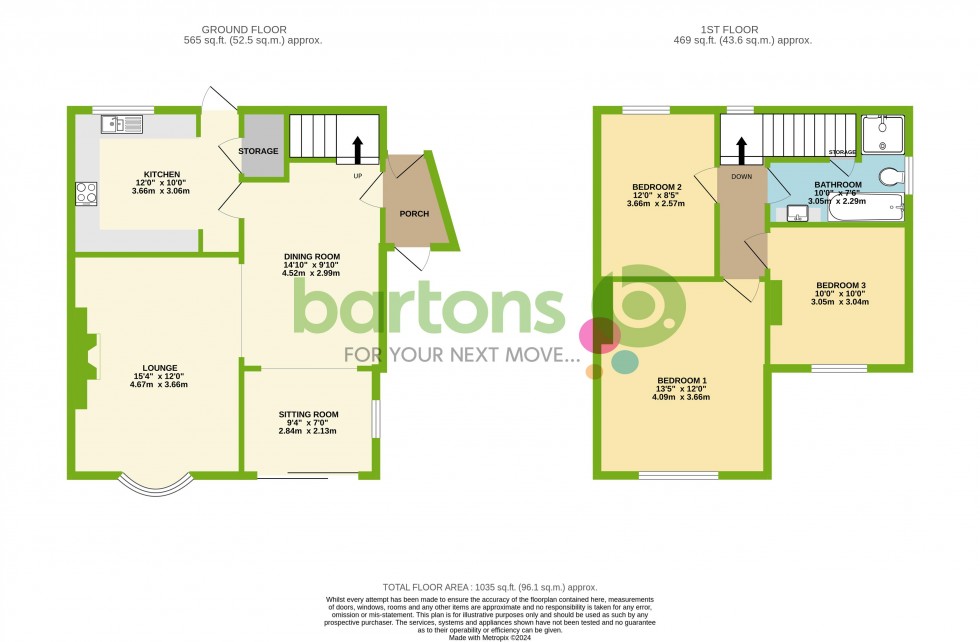 Floorplan for Alpha Road, East Dene