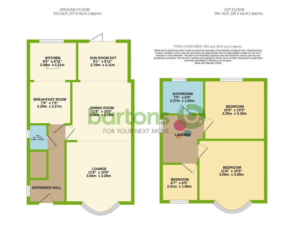 Floorplan for Kevin Grove, HELLABY
