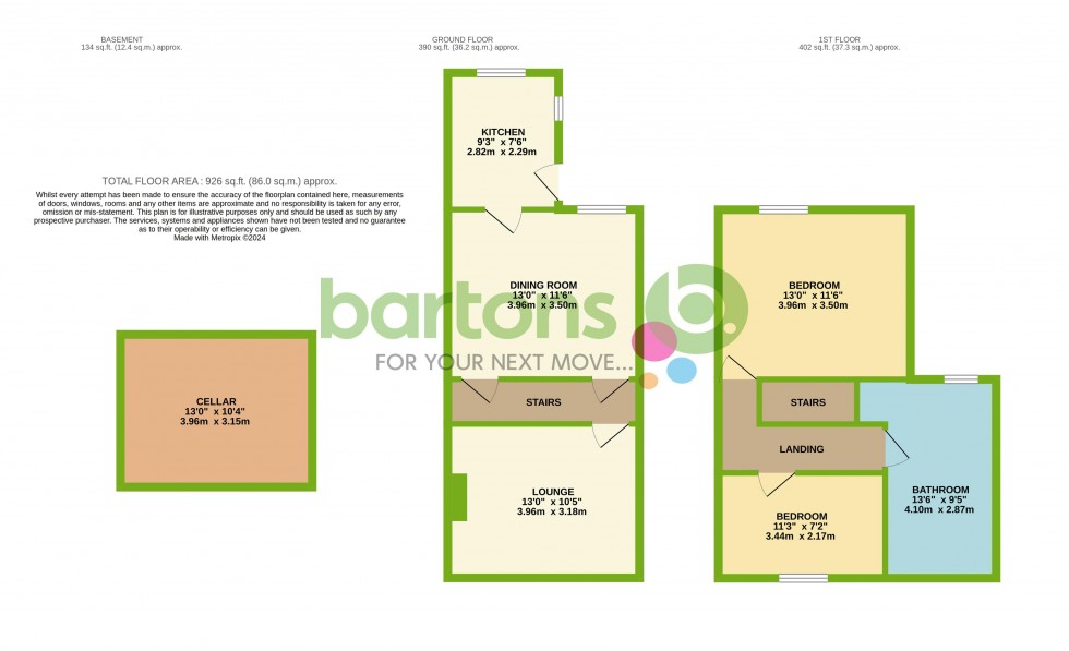 Floorplan for Peter Street, KIMBERWORTH