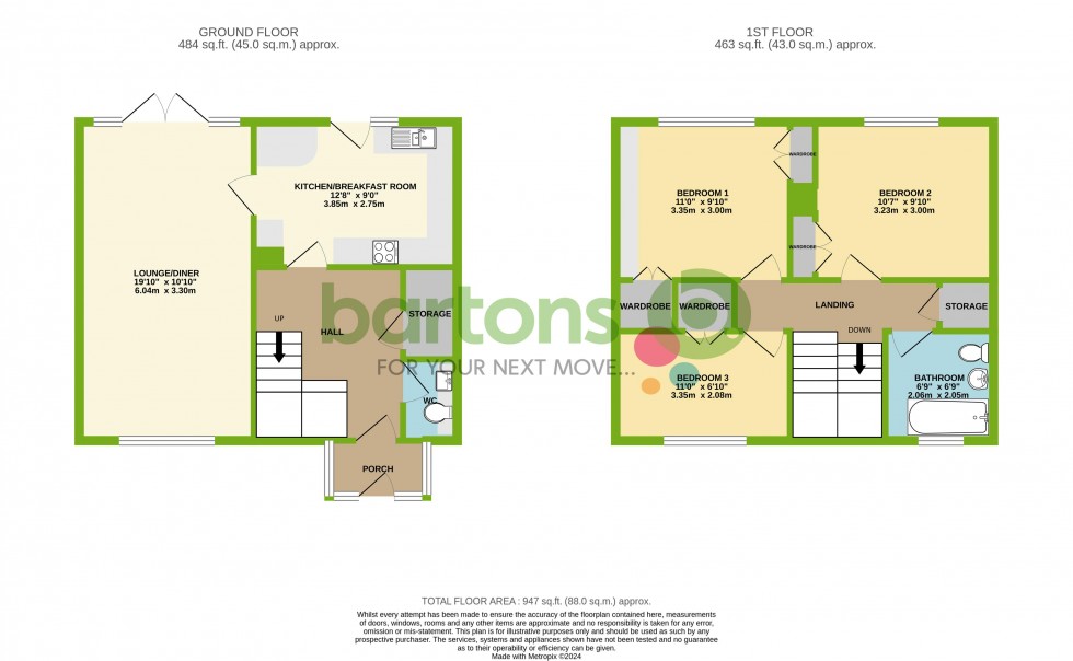 Floorplan for Dawson Avenue, Rawmarsh