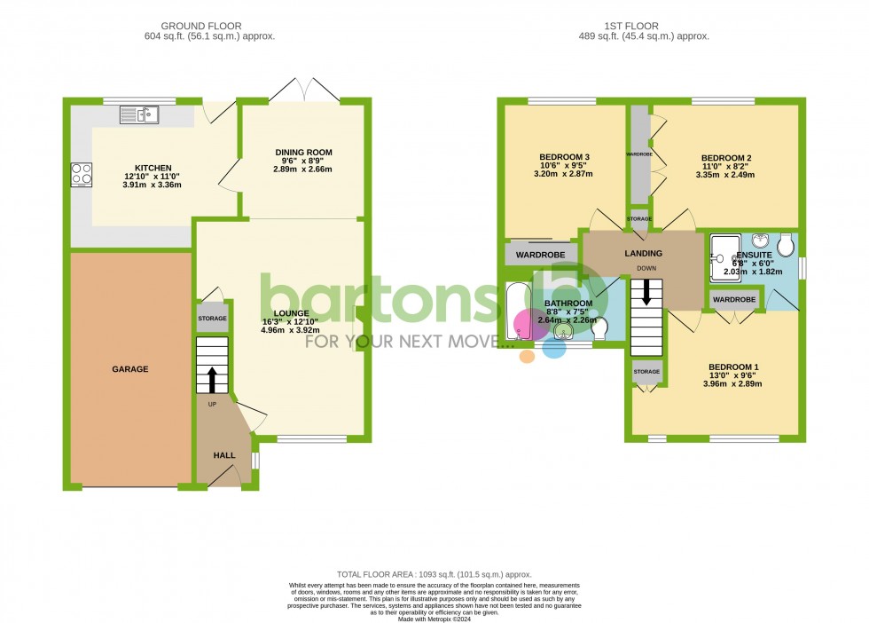 Floorplan for Hadleigh Close, Rawmarsh