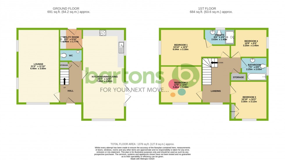 Floorplan for Buttercup Boulevard, Poppy Fields, RAVENFIELD