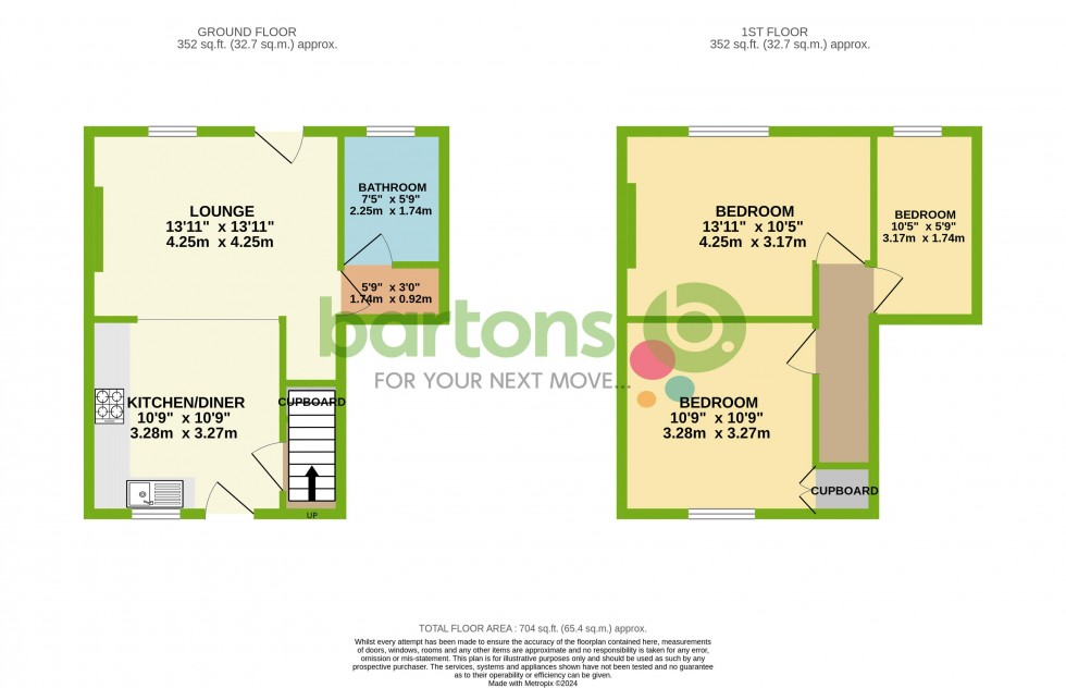 Floorplan for Mill Lane, TREETON