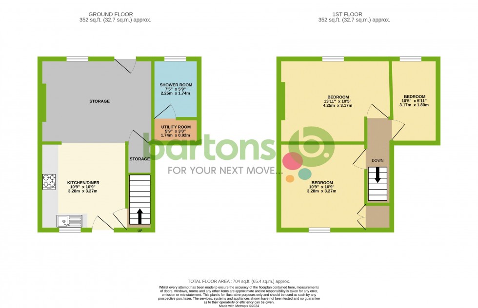 Floorplan for Mill Lane, TREETON