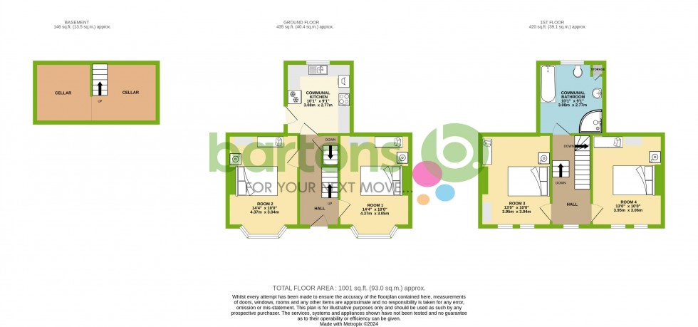 Floorplan for Whybourne Terrace, Rotherham Town Centre