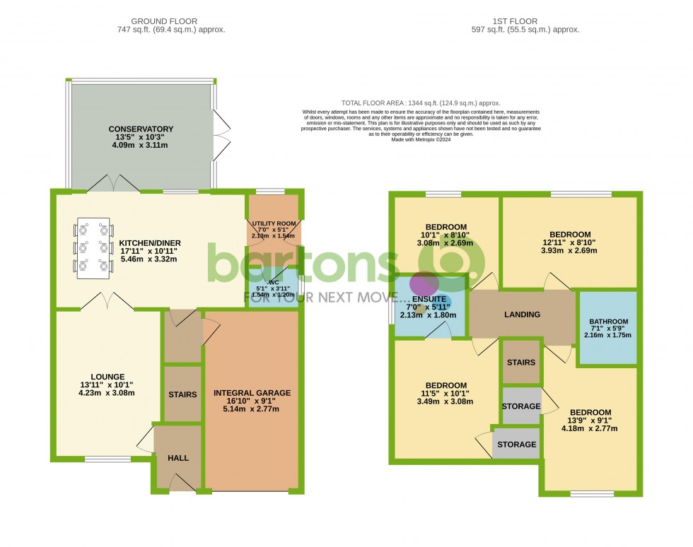 Floorplan for Brookhouse Dell, Thurcroft