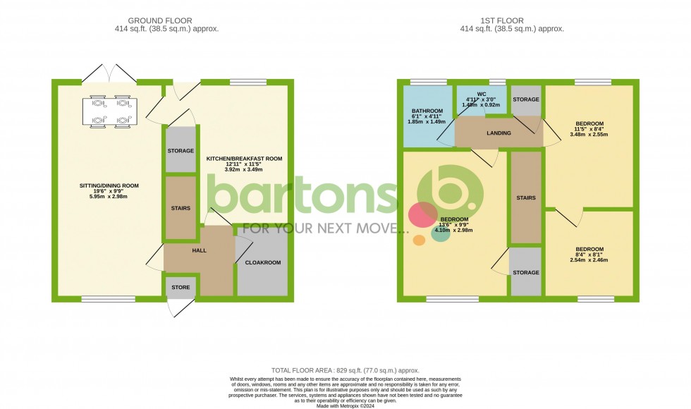 Floorplan for Furnival Way, WHISTON