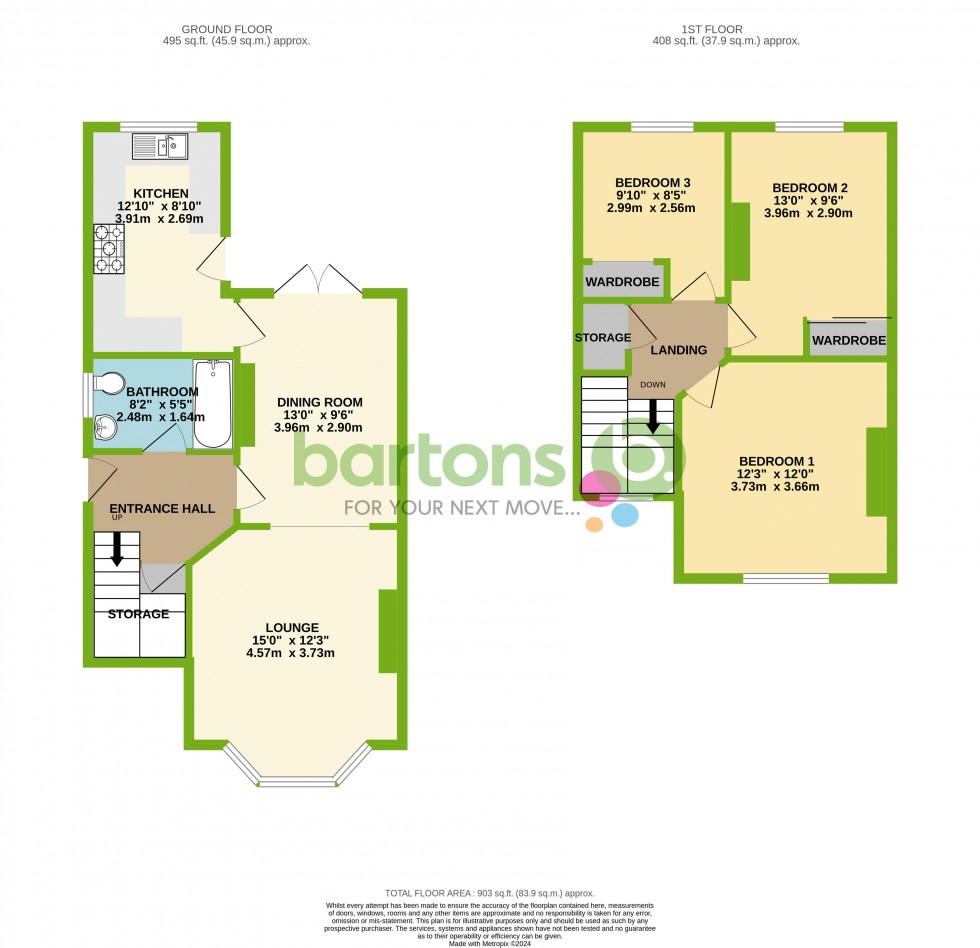 Floorplan for Far Lane, East Dene