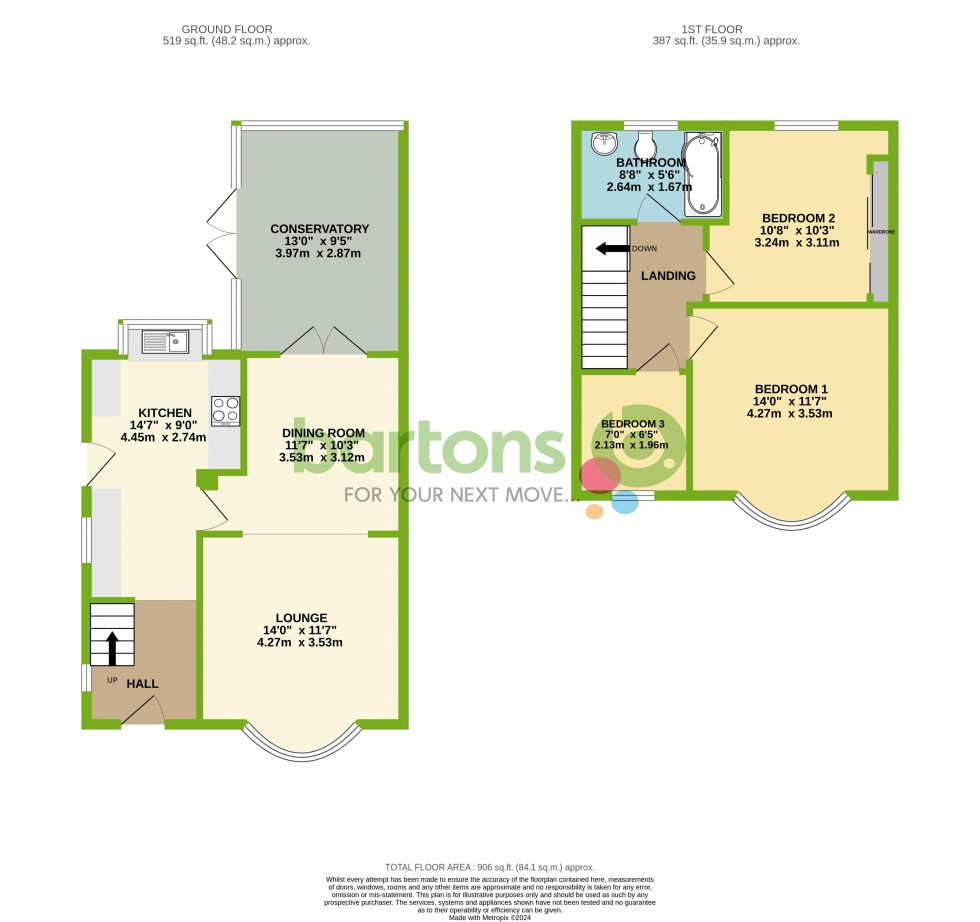 Floorplan for Barrie Grove, Hellaby