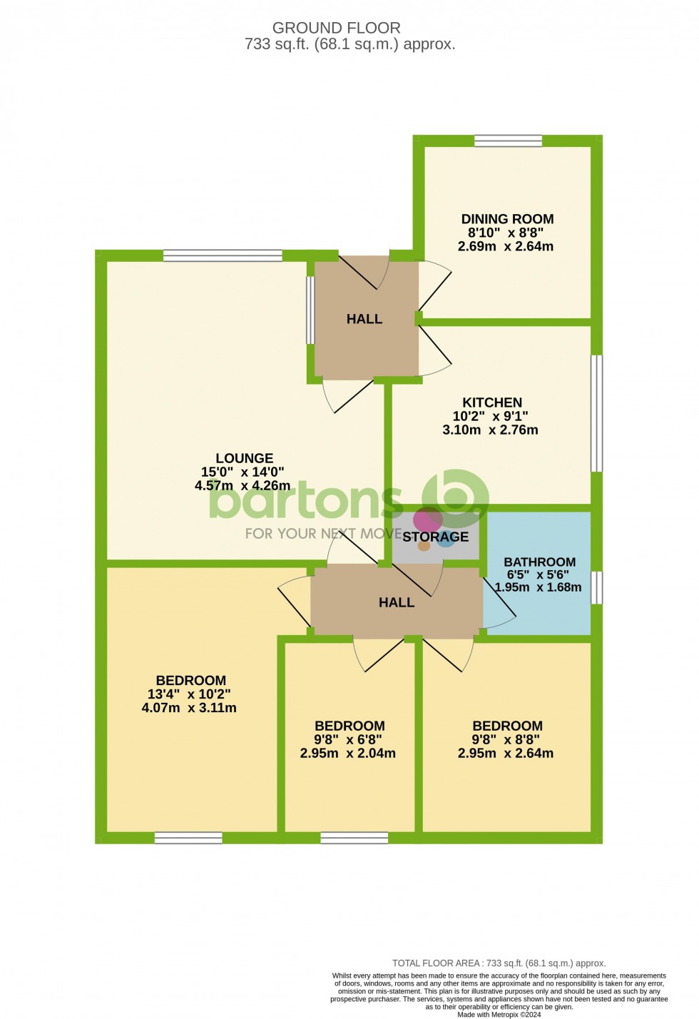 Floorplan for Belvedere Parade, BRAMLEY