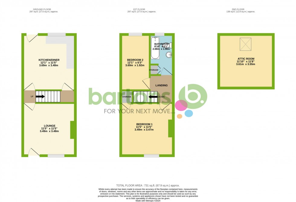 Floorplan for Cavendish Road, Rotherham