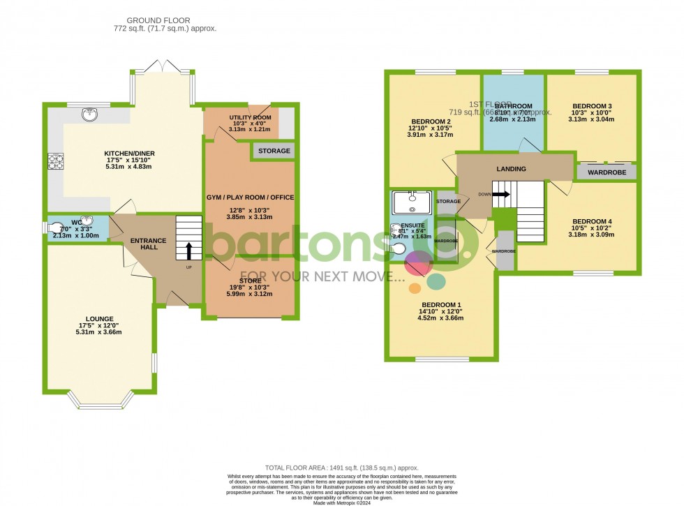 Floorplan for Cutlers Walk, WICKERSLEY