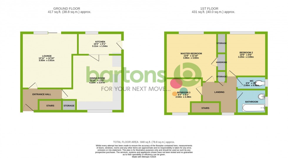 Floorplan for Ryecroft Road, RAWMARSH