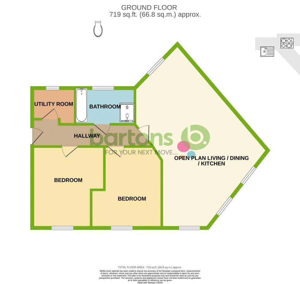 Floorplan for Bridgewater Way, RAVENFIELD