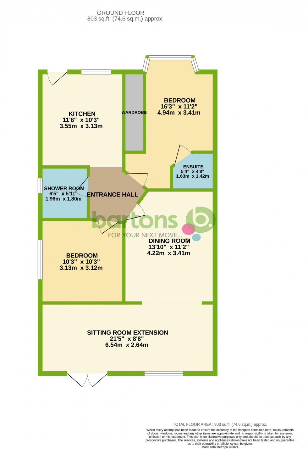 Floorplan for Bradgate Close, KIMBERWORTH