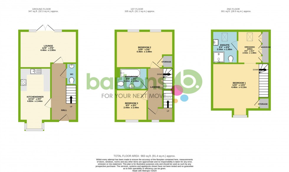 Floorplan for Lescar Road, Waverley