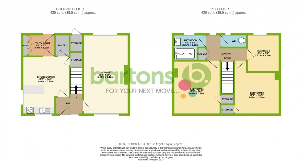 Floorplan for Roughwood Road, Kimberworth Park