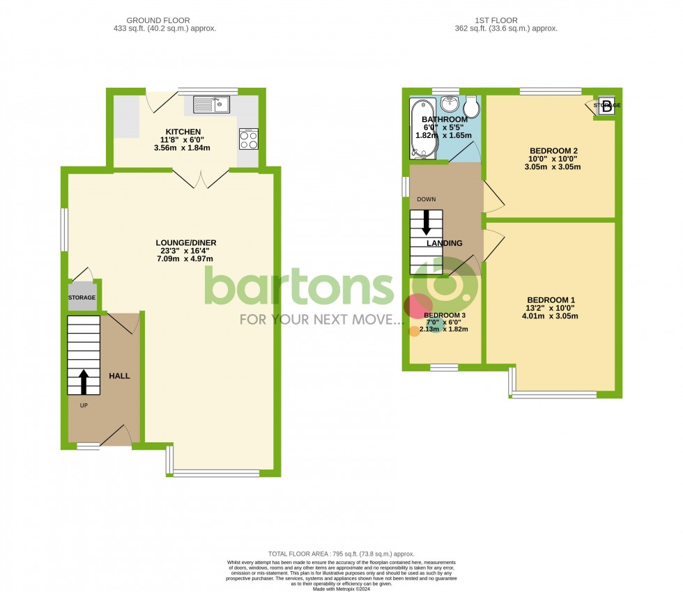 Floorplan for Louden Road, Scholes