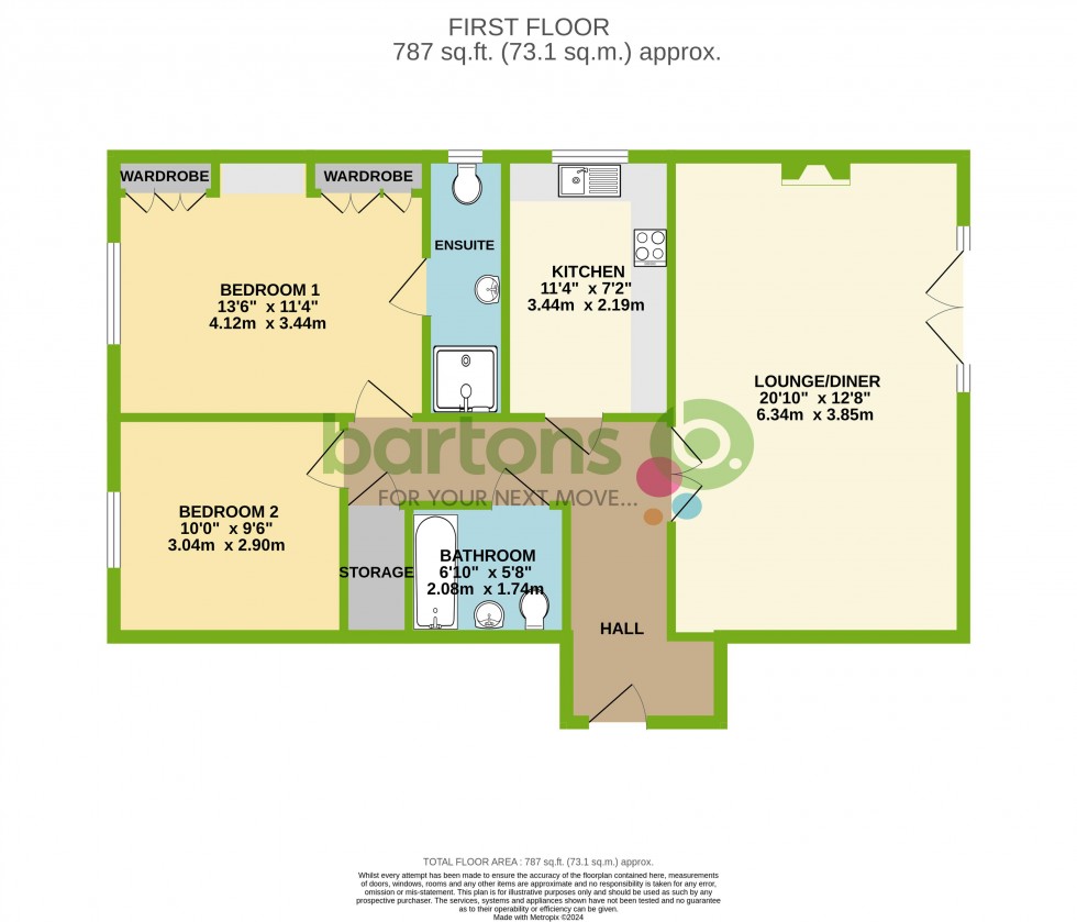 Floorplan for The Limes, Broom Lane, Rotherham