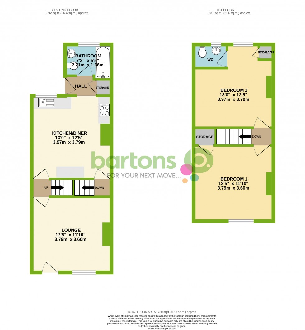 Floorplan for South Street, Kimberworth