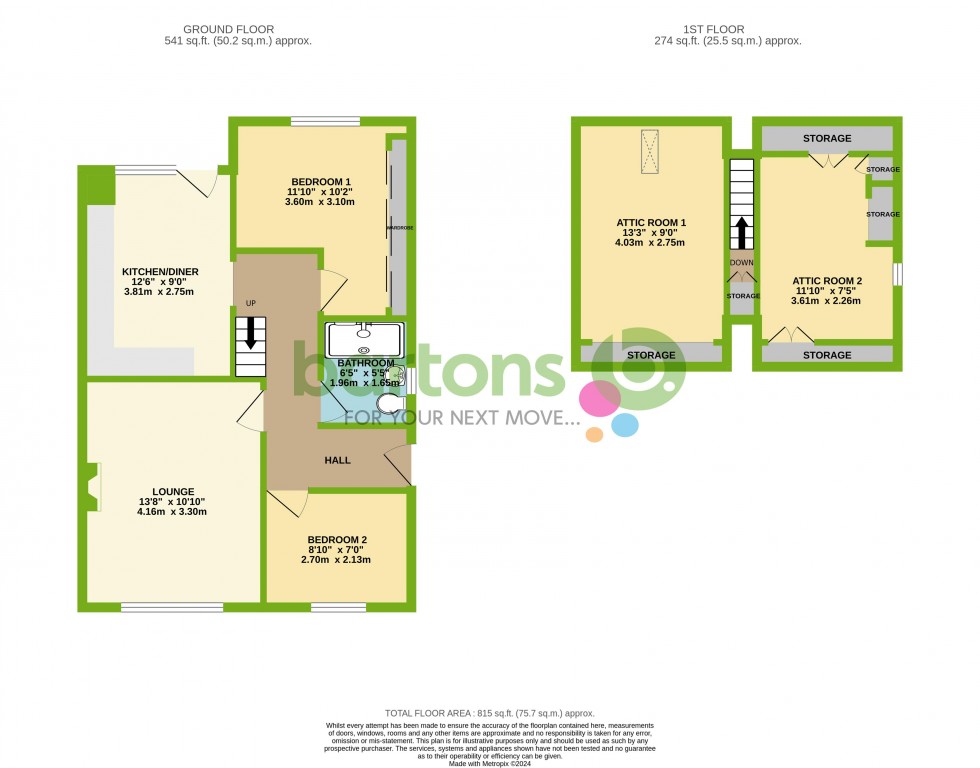 Floorplan for Benton Way, Kimberworth