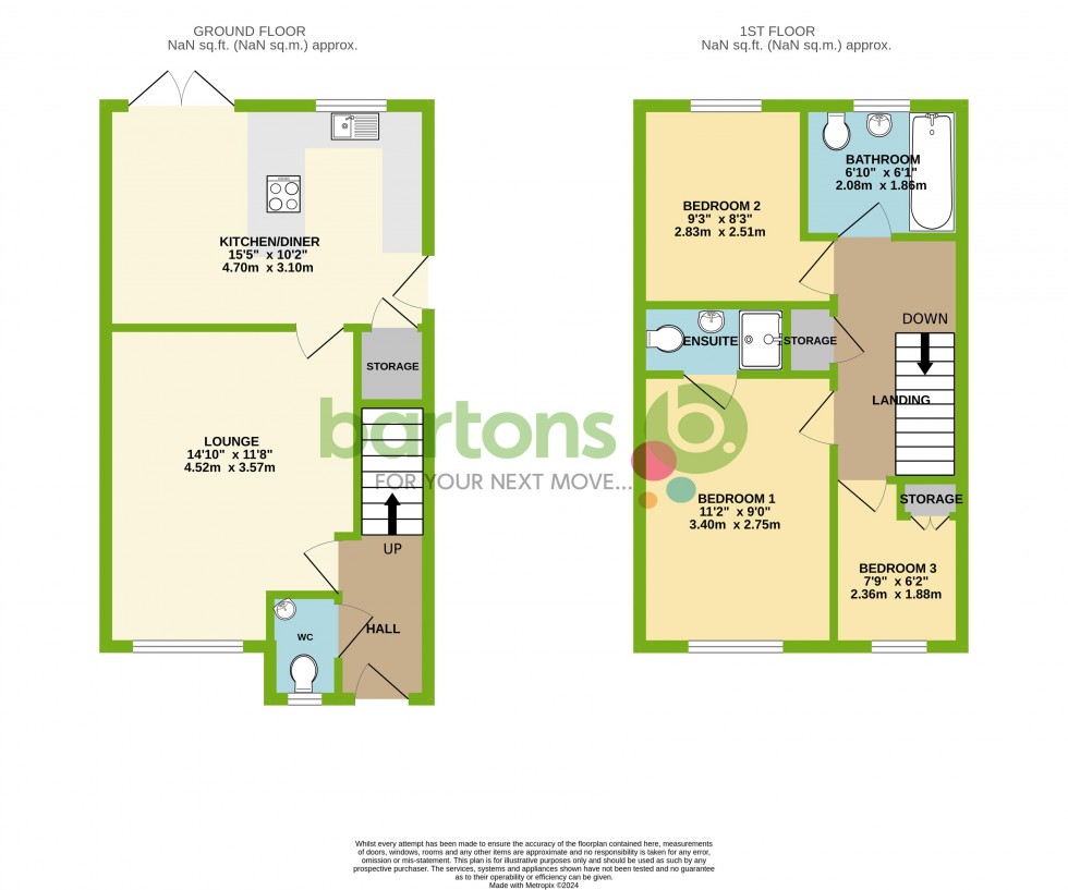 Floorplan for The Green, Woodlaithes Village