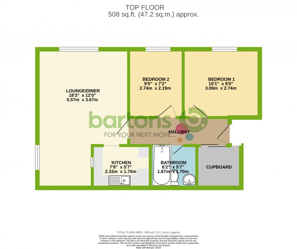 Floorplan for Reneville Court, Moorgate