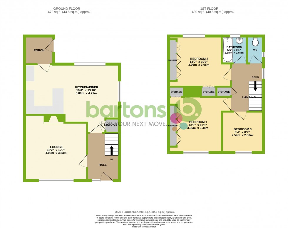 Floorplan for Limetree Crescent, Rawmarsh