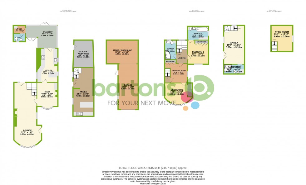 Floorplan for The Round House, Morthen Road, Wickersley