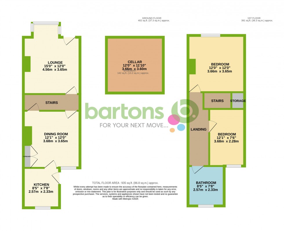 Floorplan for Regent Street, Kimberworth