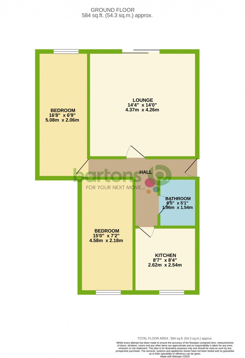 Floorplan for Milburn House, Hollings Lane, THRYBERGH