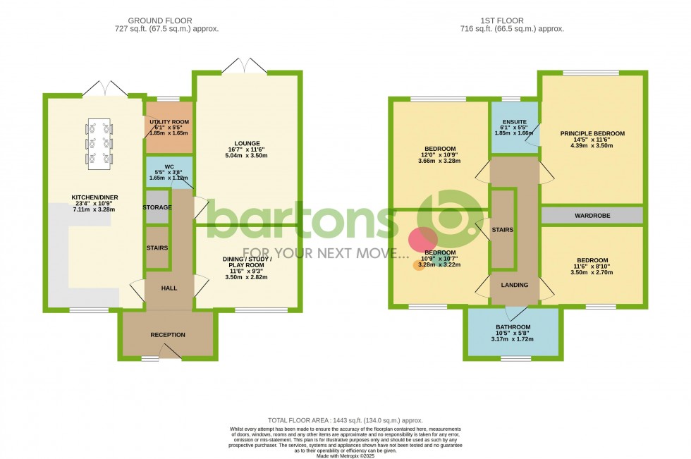 Floorplan for Highfields, CLOWNE