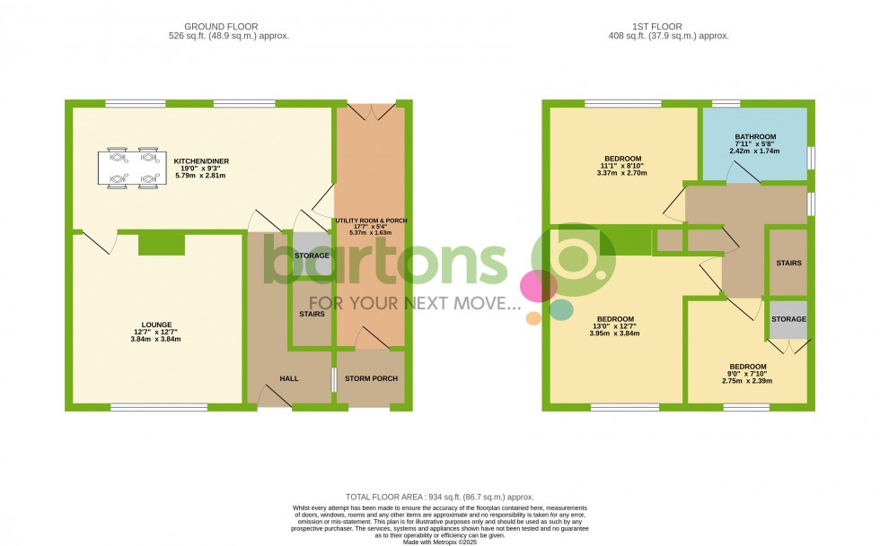 Floorplan for Maple Avenue, MALTBY