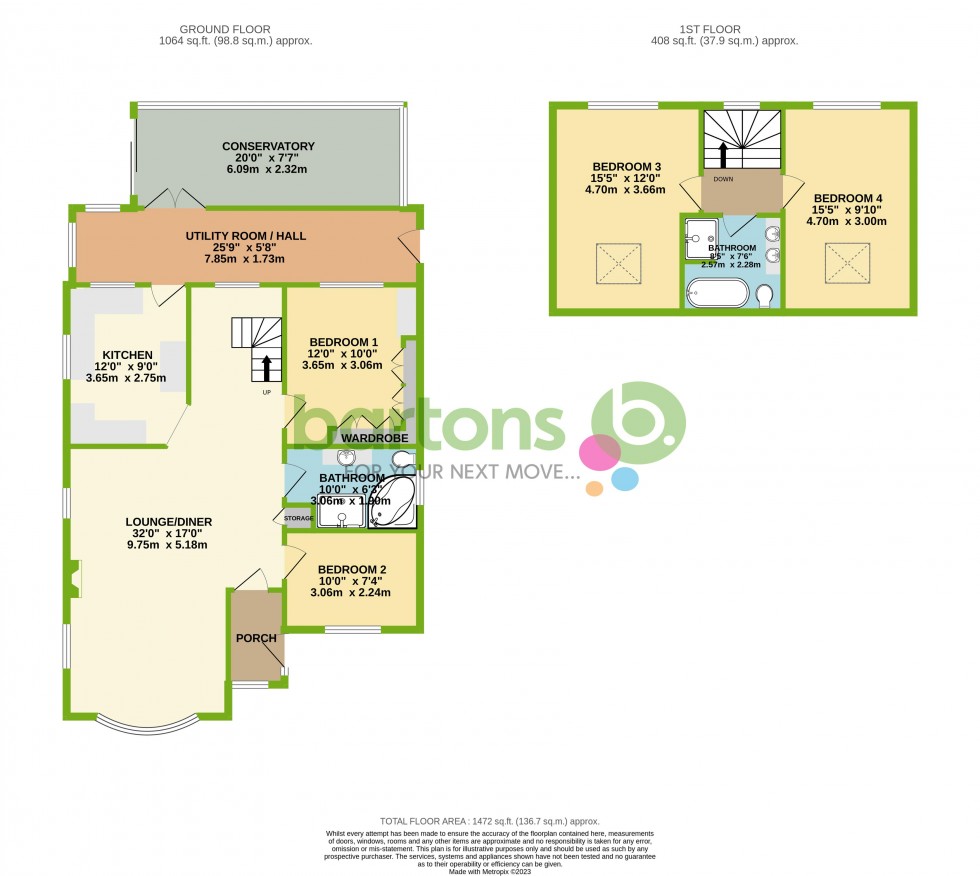 Floorplan for Woodfoot Road, Moorgate