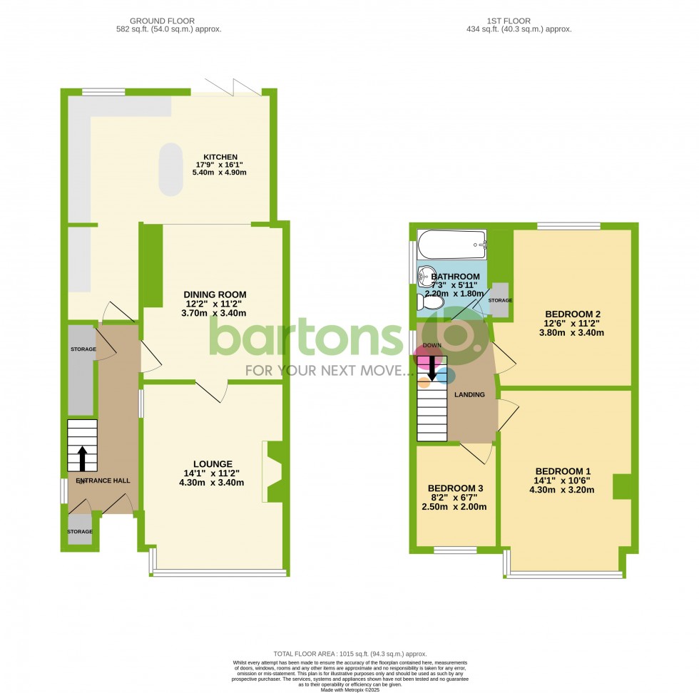 Floorplan for Rencliffe Avenue, Moorgate