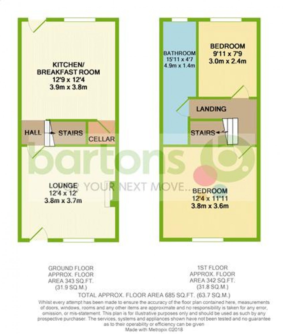 Floorplan for Grattan Street, Kimberworth